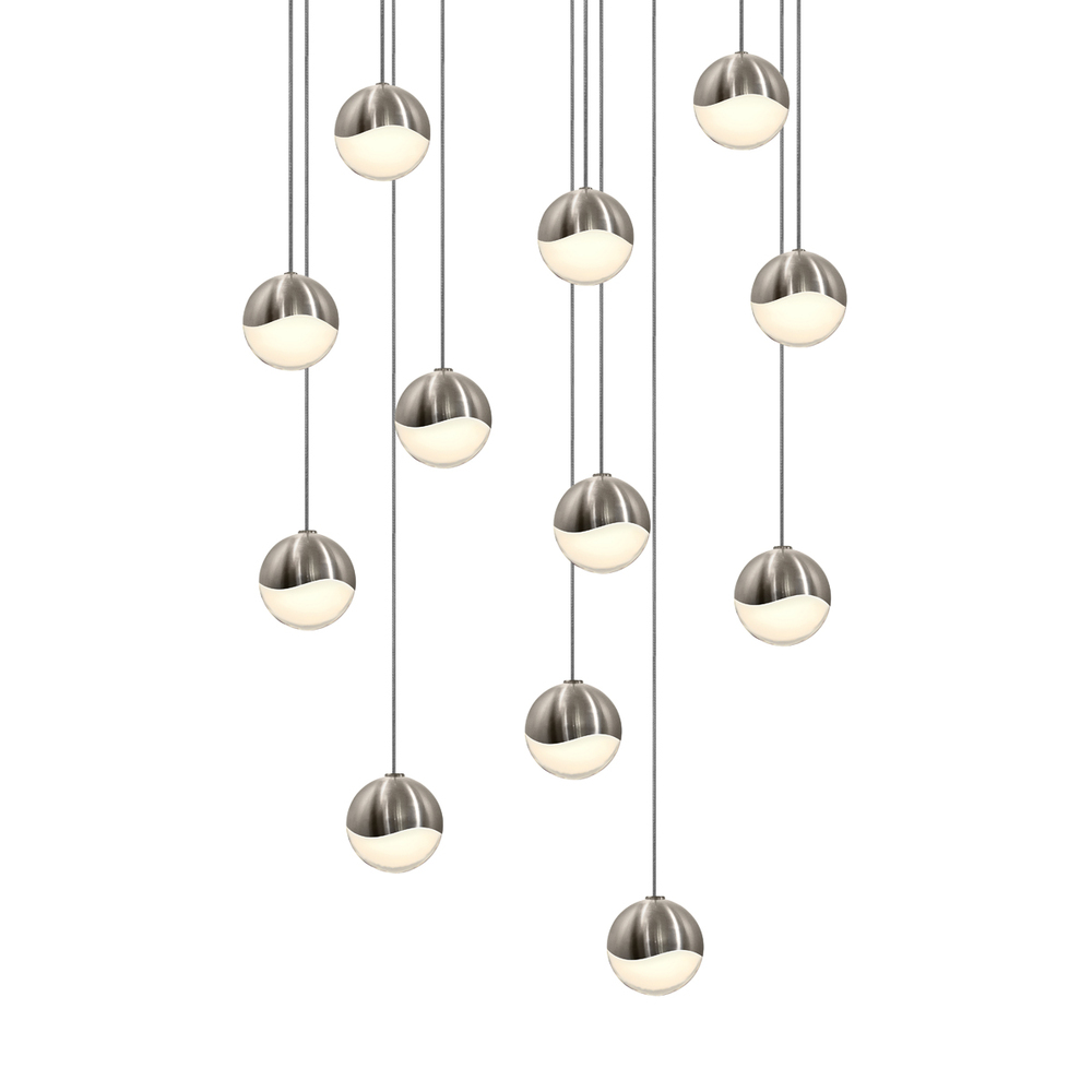 12-Light Round Small LED Pendant