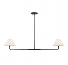 Savoy House Meridian CA M100122MBK - 2-Light Linear Chandelier in Matte Black