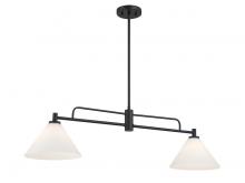 Savoy House Meridian CA M100136MBK - 2-Light Linear Chandelier in Matte Black