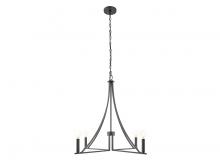 Savoy House Meridian CA M100141MBK - 4-Light Chandelier in Matte Black