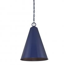 Savoy House Meridian CA M70112NBL - 1-Light Pendant in Navy Blue