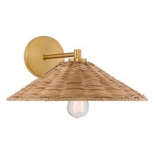 Savoy House Meridian CA M90106NB - 1-Light Wall Sconce in Natural Brass