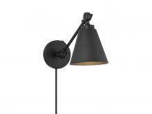 Savoy House Meridian CA M90108MBK - 1-Light Wall Sconce in Matte Black (Set of 2)