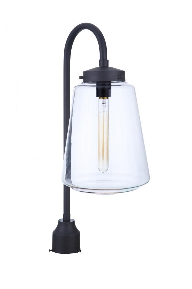 Laclede 1 Light Large Outdoor Post Mount in Midnight