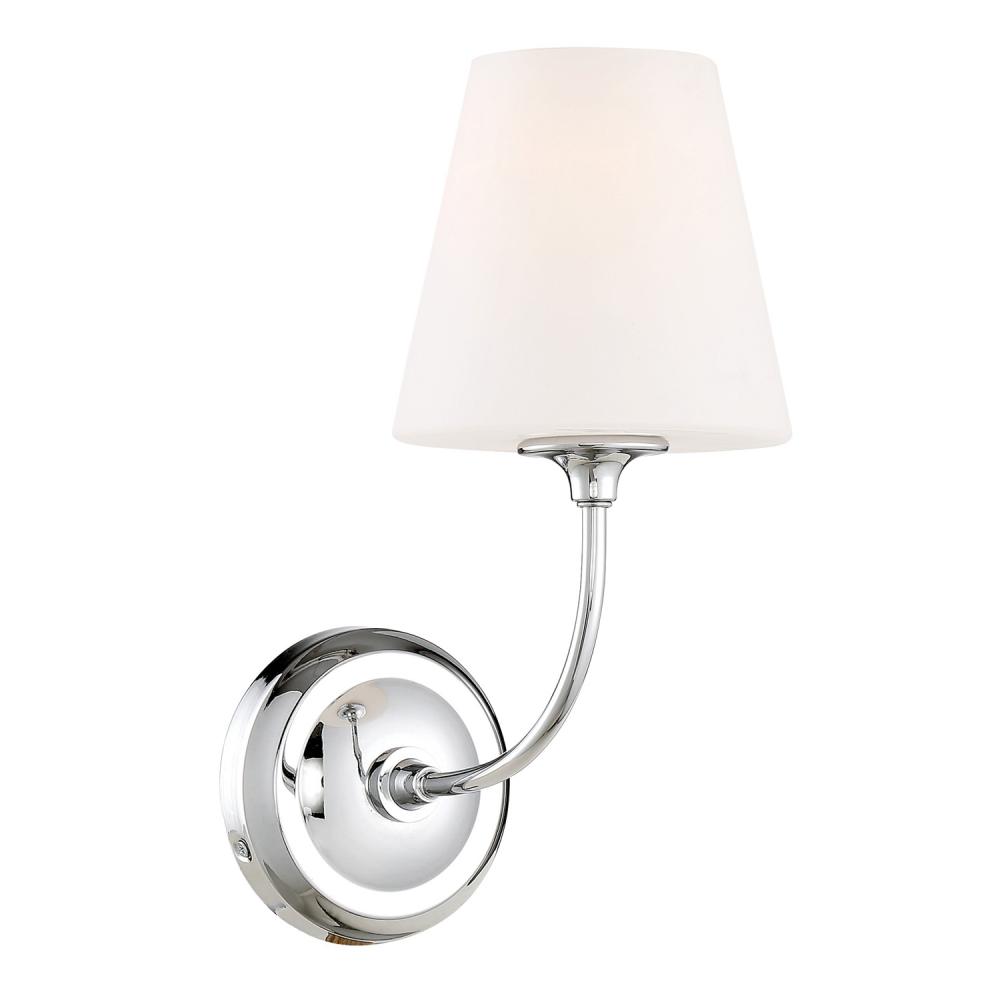 Libby Langdon Sylvan 1 Light Polished Chrome Sconce