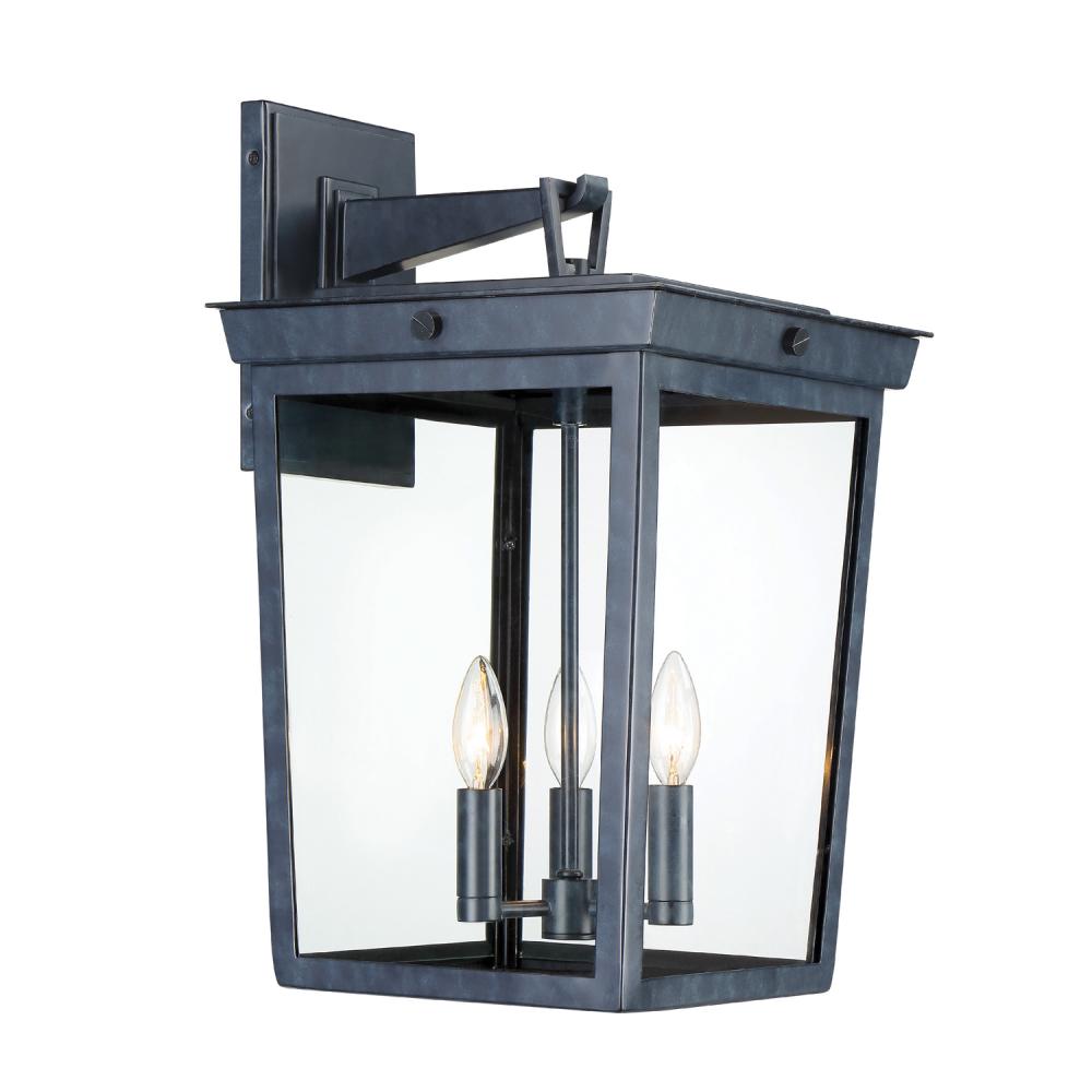 Belmont 3 Light Graphite Outdoor Sconce