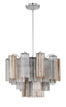 Crystorama ADD-306-CH-AU - Addis 6 Light Polished Chrome Chandelier