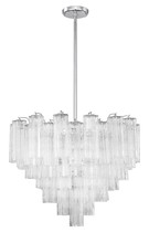 Crystorama ADD-312-CH-CL - Addis 12 Light Polished Chrome Chandelier