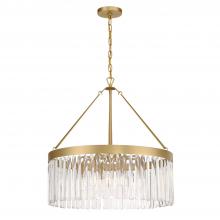 Crystorama EMO-5406-MG - Emory 8 Light Modern Gold Chandelier