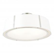 Crystorama FUL-907-PN_CEILING - Fulton 6 Light Polished Nickel Semi Flush Mount