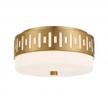 Crystorama KEA-B8200-VG - Keaton 2 Light Vibrant Gold Flush Mount