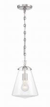 Crystorama VSS-7003-PN - Voss 1 Light Polished Nickel Mini Pendant