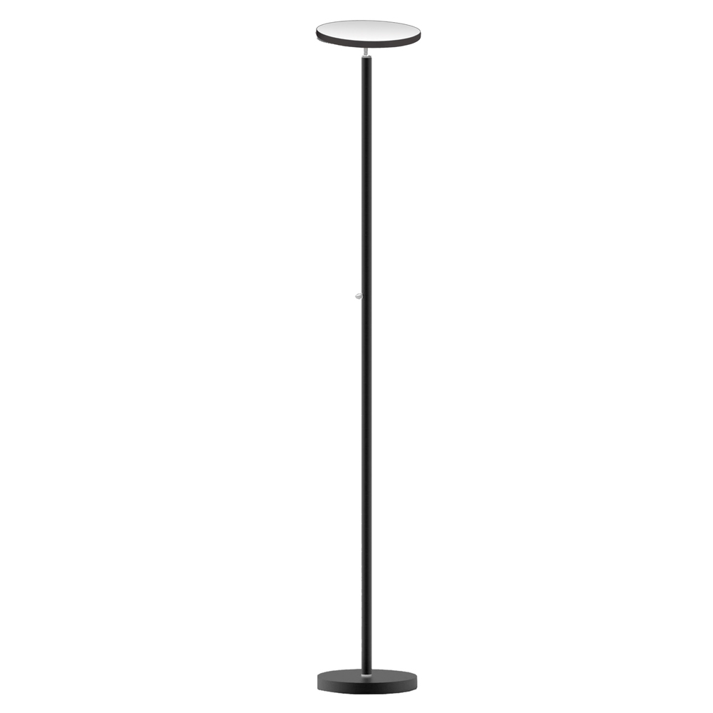 Torchier Floor Lamp, Sandy Black Finish