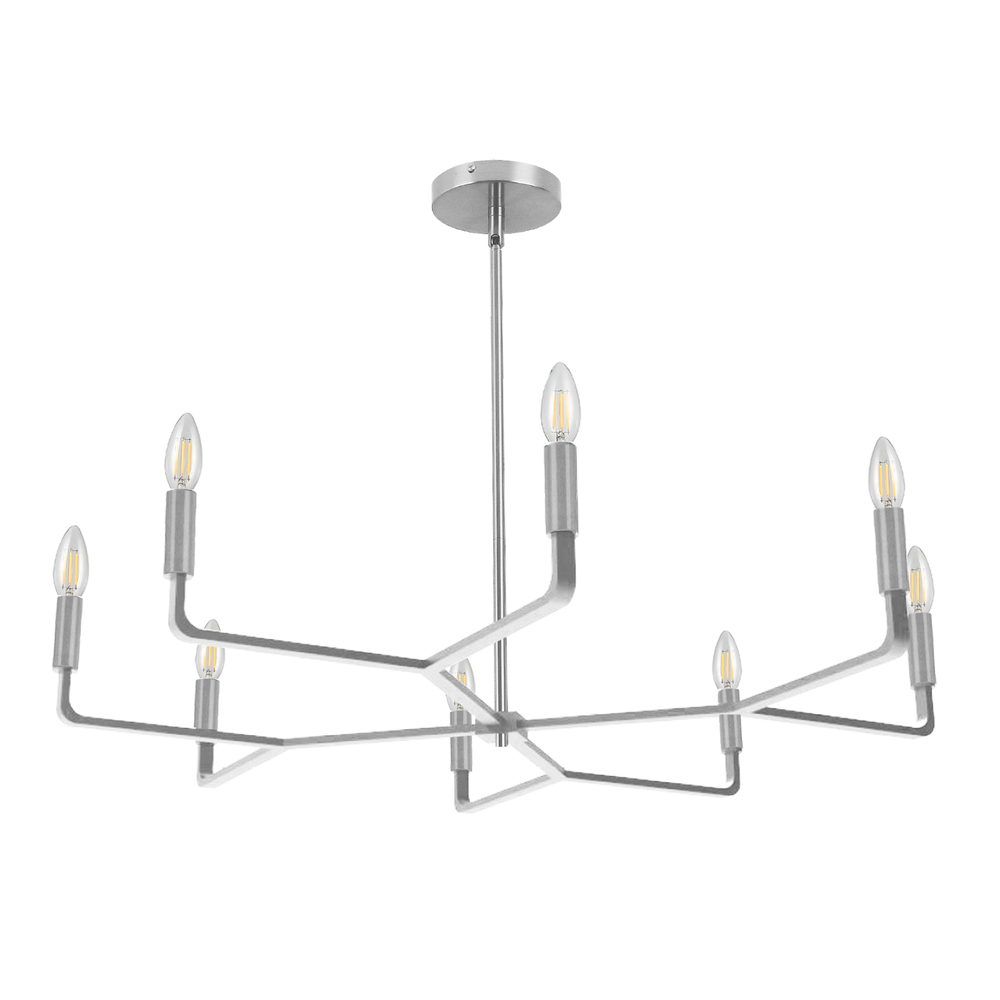 8LT Incandescent Chandelier, PC