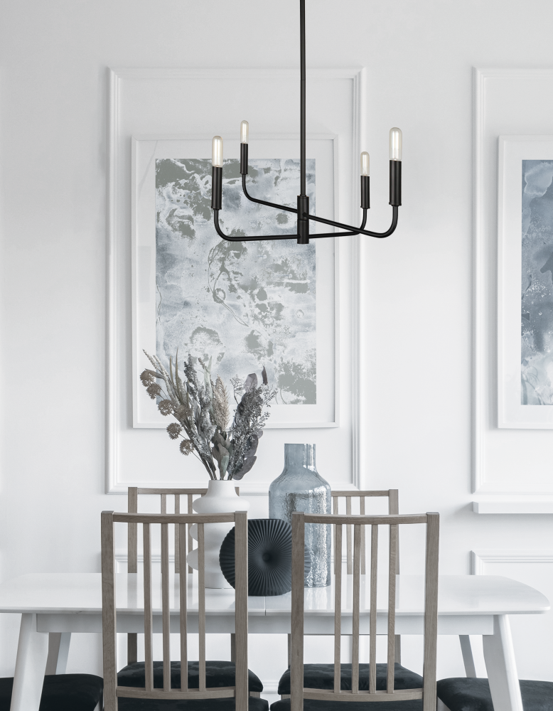 4LT Incandescent Chandelier, MB