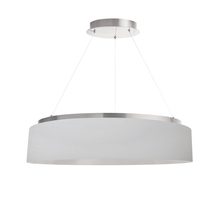 Dainolite CIR-2634C-SV-790 - 34W Chandelier, Silver w/ White Shade