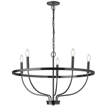 Dainolite CSR-295C-MB - 5LT Incandescent Chandelier, MB