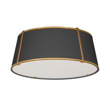 Dainolite TRA-224FH-GLD-BK - 4LT Trapezoid Flush Mount GLD/BK Shade w/790Diff