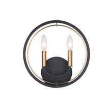 Matteo Lighting W78602BK - Odyssey Wall Sconce