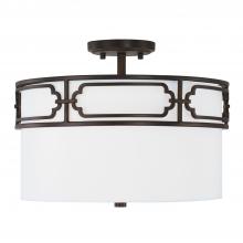 Capital Canada 243431OB - 3 Light Semi-Flush