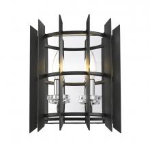 Z-Lite 338-2S-MB+CH - 2 Light Wall Sconce