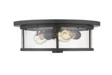 Z-Lite 462F16-BRZ - 3 Light Flush Mount