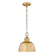 Golden Canada 0316-M1L MBG - Holmes MBG Mini Pendant in Modern Brushed Gold