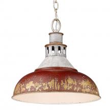 Golden Canada 0865-L AGV-RED - Kinsley Large Pendant in Aged Galvanized Steel