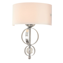 Golden Canada 1030-WSC CH - Cerchi Wall Sconce in Chrome with Etched Opal glass