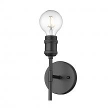 Golden Canada 1945-1W BLK - Axel BLK 1 Light Wall Sconce in Matte Black