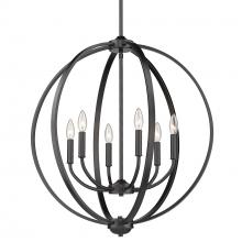 Golden Canada 3167-6 BLK - Colson BLK 6 Light Chandelier in Matte Black