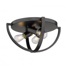 Golden Canada 3167-FM15 BLK - Colson BLK 15" Flush Mount in Matte Black