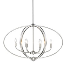 Golden Canada 3167-LP PW - Colson PW Linear Pendant (with Matte Black shade) in Pewter