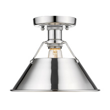 Golden Canada 3306-FM CH-CH - Orwell 1-Light Flush Mount in Chrome