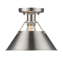 Golden Canada 3306-FM PW-PW - Orwell PW Flush Mount in Pewter with Pewter shade