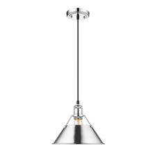 Golden Canada 3306-M CH-CH - Orwell CH Medium Pendant - 10" in Chrome with Chrome shade