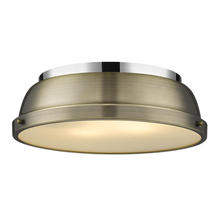 Golden Canada 3602-14 CH-AB - Duncan 14" Flush Mount