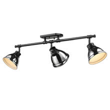 Golden Canada 3602-3SF BLK-CH - Duncan Semi-Flush - Track Light