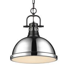 Golden Canada 3602-L BLK-CH - Duncan Large Pendant with Chain