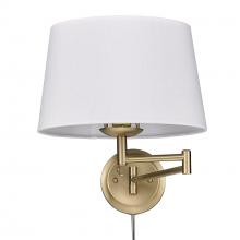 Golden Canada 3692-A1W BCB-MWS - Eleanor Articulating Wall Sconce in Brushed Champagne Bronze with Modern White Shade