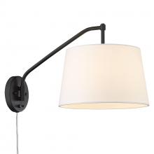 Golden Canada 3694-A1W BLK-MWS - 1 Light Articulating Wall Sconce