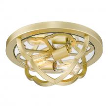 Golden Canada 5926-FM OG - Saxon Flush Mount in Olympic Gold