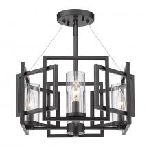 Golden Canada 6068-SF BLK - Marco Semi-Flush in Matte Black