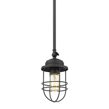 Golden Canada 9808-M1L BLK - Seaport Mini Pendant in Matte Black