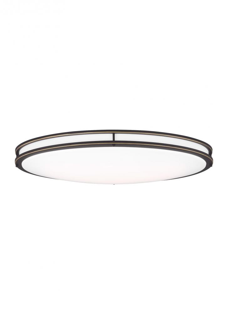 Mahone traditional dimmable indoor large LED oval 1 light flush