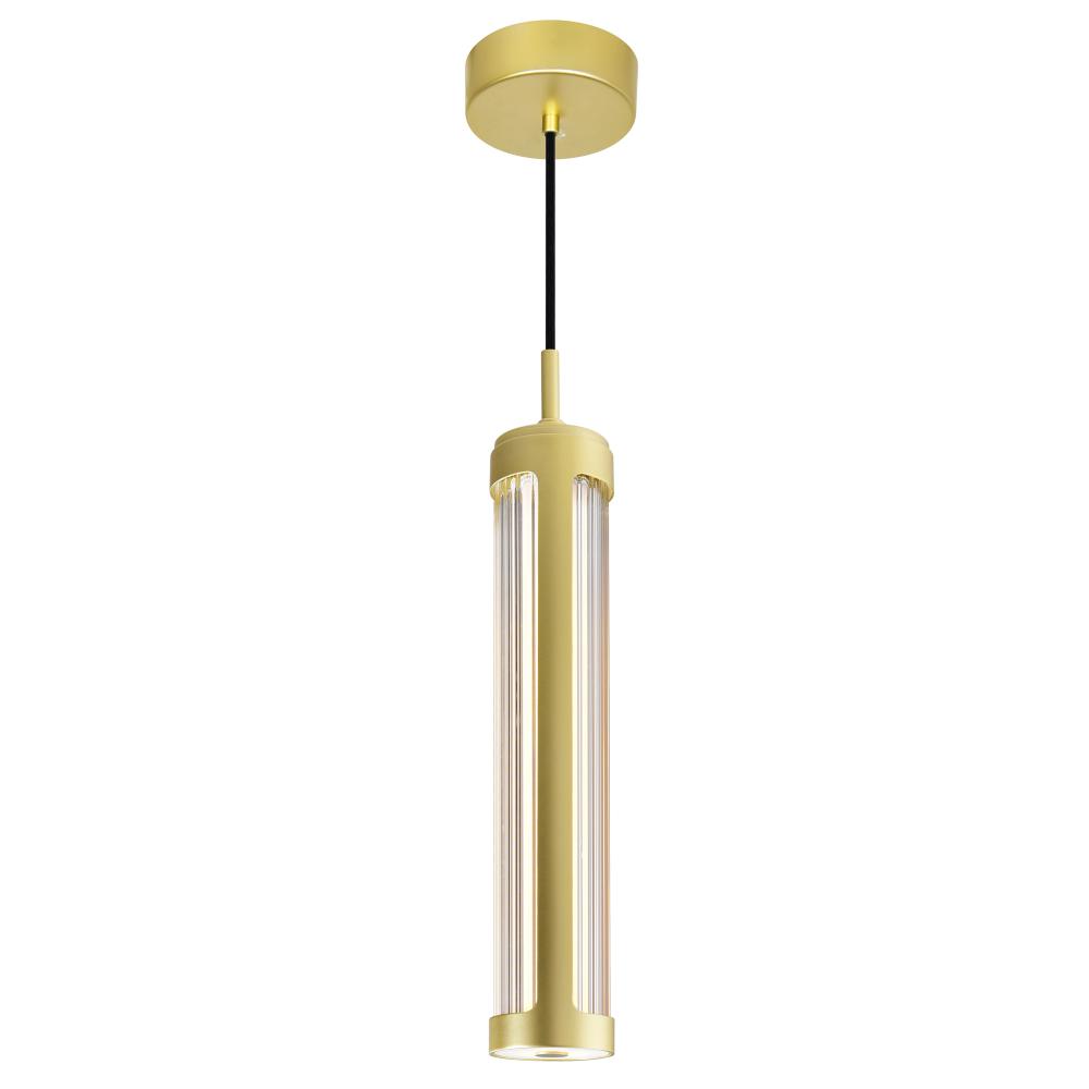 Neva 3 in LED Integrated Satin Gold Pendant