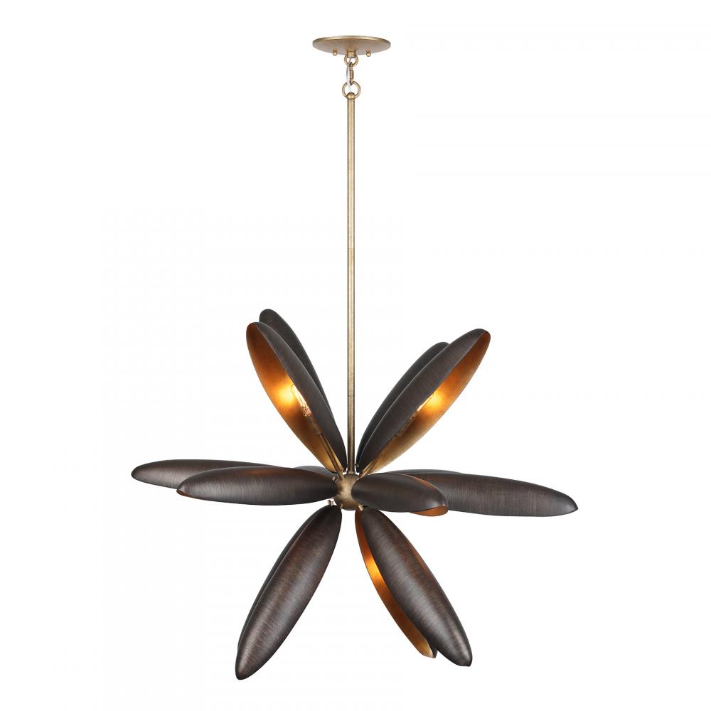 Estrella Del Mar 14-Light Chandelier in Centura with Burnished Gold by Breegan Jane