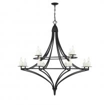 Savoy House Canada 1-1672-12-89 - Director 12-Light Chandelier in Matte Black