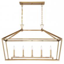 Savoy House Canada 1-424-5-322 - Townsend 5-Light Linear Chandelier in Warm Brass