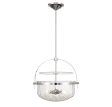 Savoy House Canada 6-4723-4-11 - Denmar 4-Light Convertible Semi-Flush or Pendant in Polished Chrome